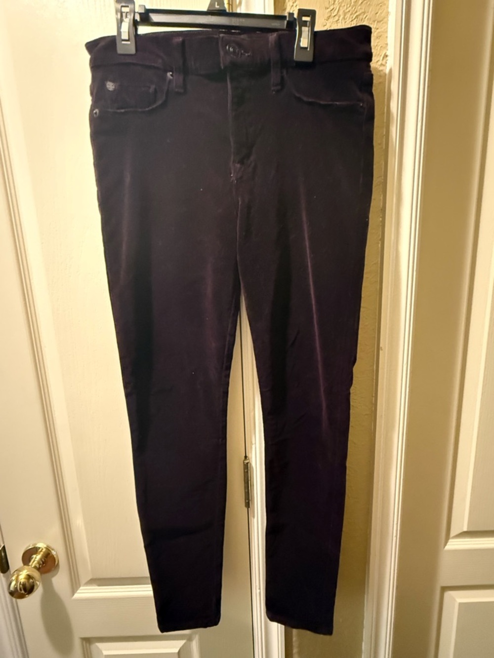 Hudson Jeans Skinny Stretch in Deep Plum